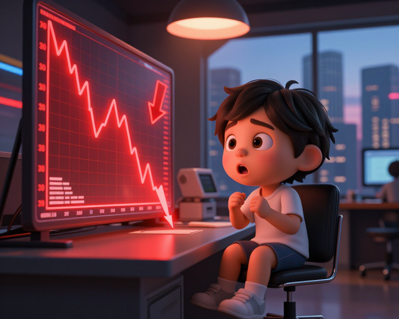 Shocked Trader in Seoul