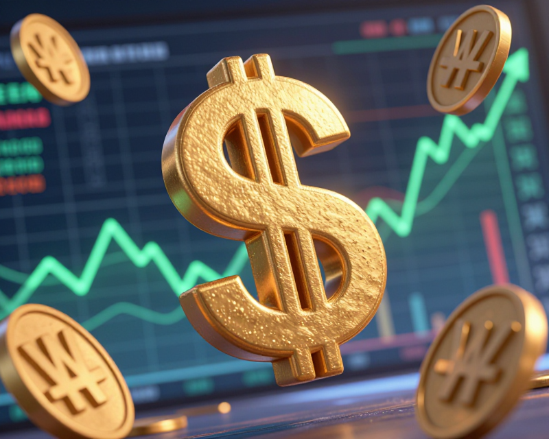 Rising Dollar and Won Exchange Rate
