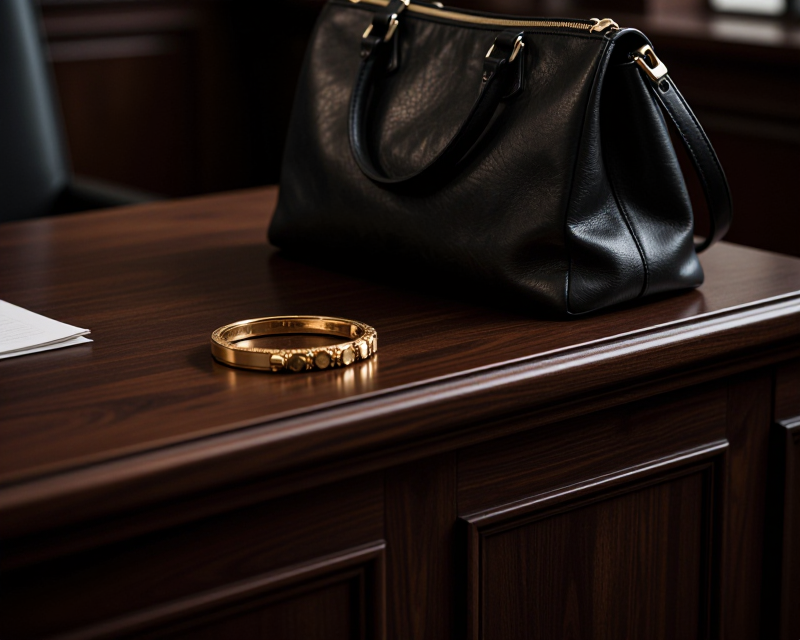 Symbolic Courtroom Scene