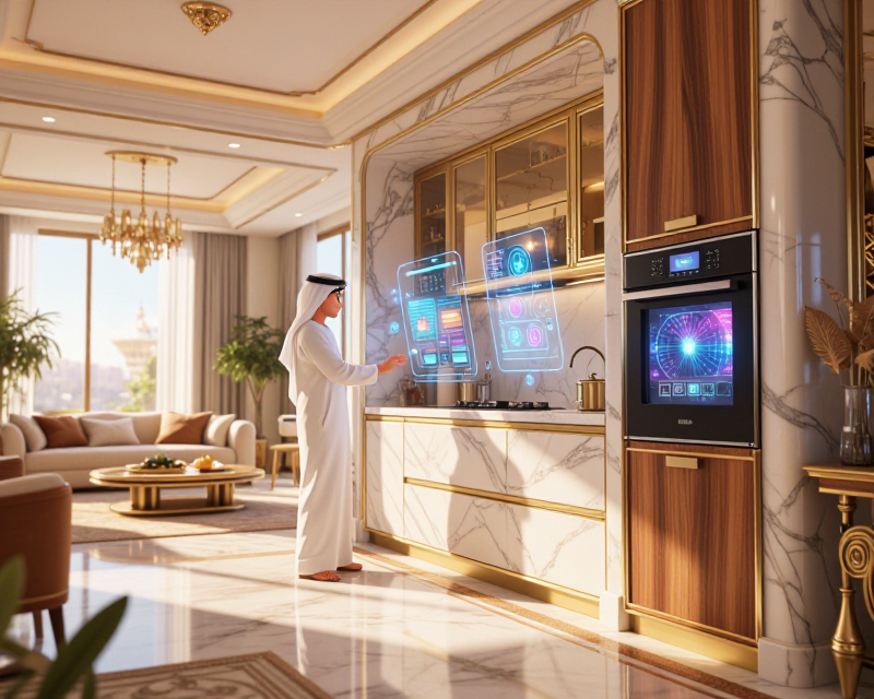 Futuristic AI Home in Saudi Arabia