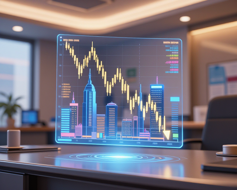 Financial Chart Illustration