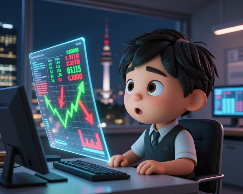 Stock Market 3D Illustration