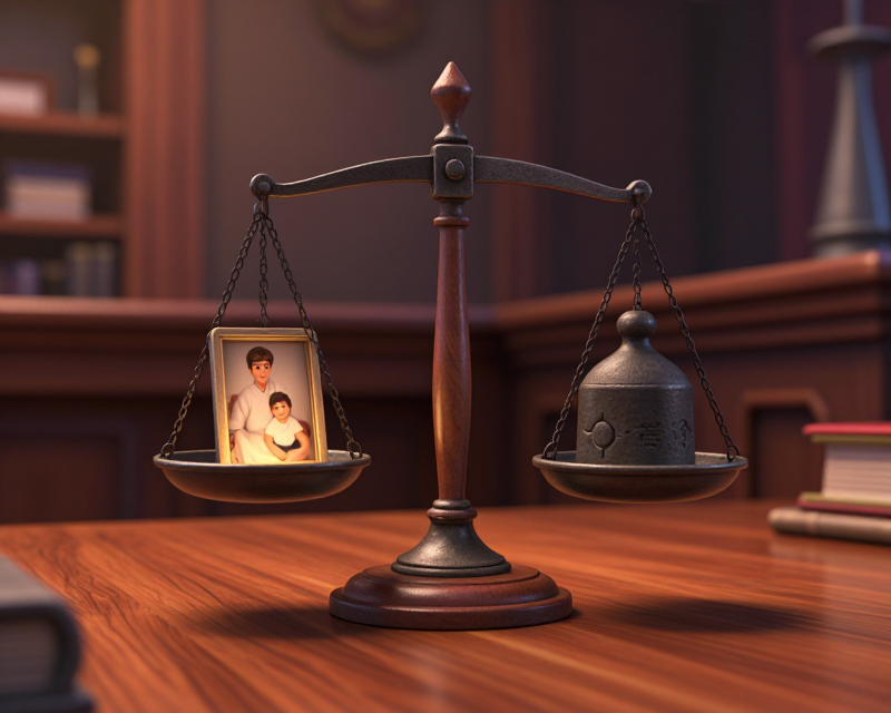 Symbolic Scales of Justice