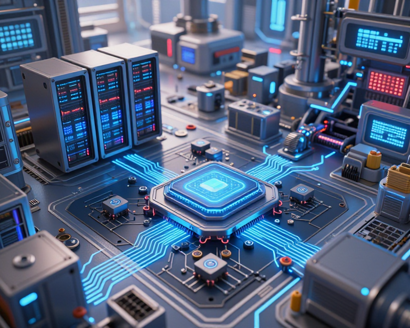 Futuristic Semiconductor and AI Hub