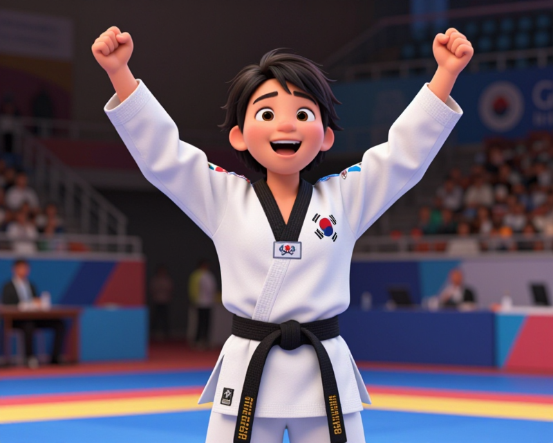 Taekwondo Victory Celebration
