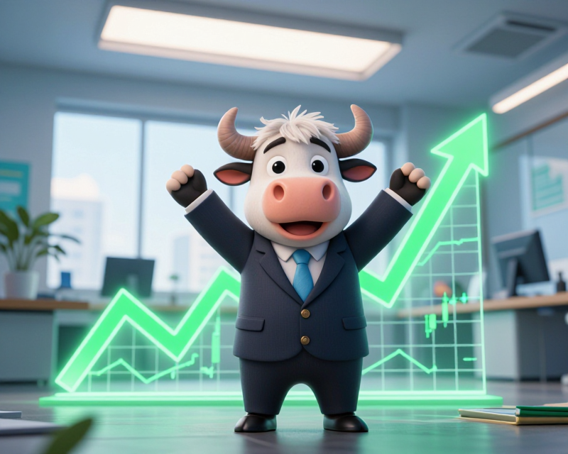 Rising Stock Market Bull