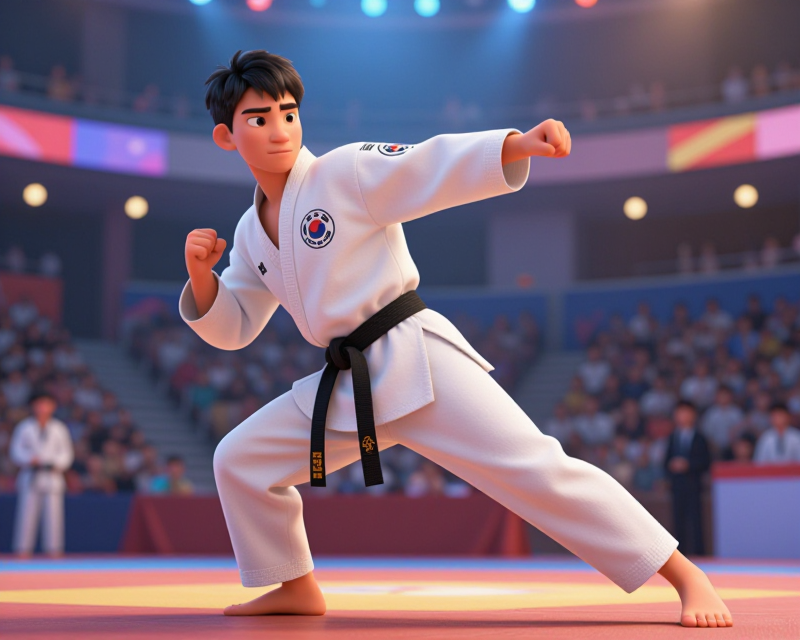 Taekwondo Gold Medal Moment