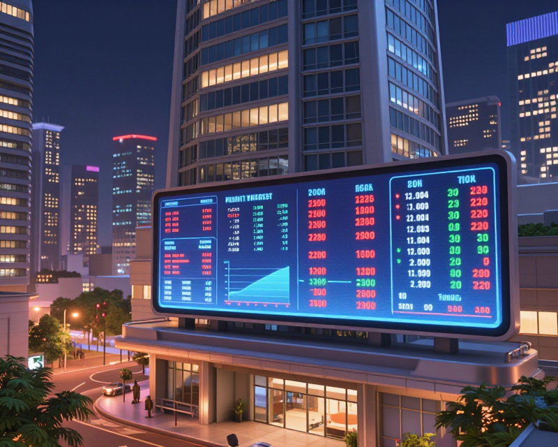 Digital Stock Market Display