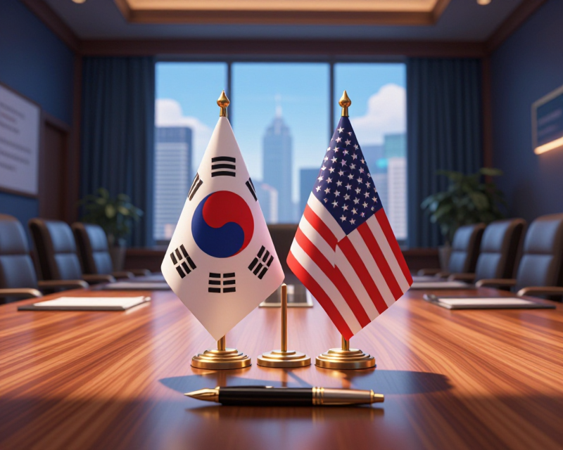 Diplomatic meeting concept