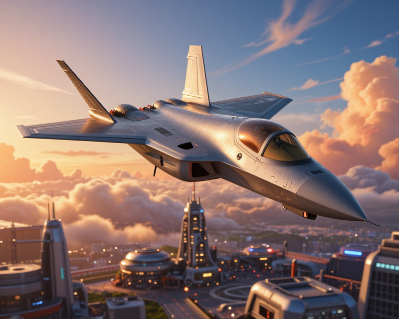 Futuristic Korean Aerospace Scene