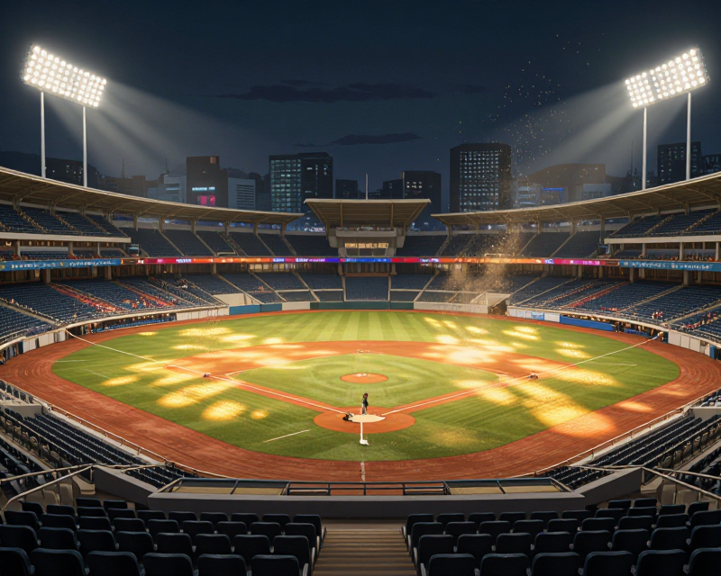 Cinematic Baseball Stadium